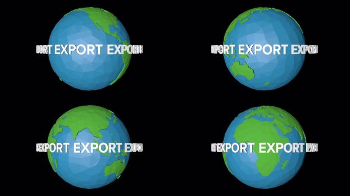 全球出口增长，动画象征出口阿尔法频道4K