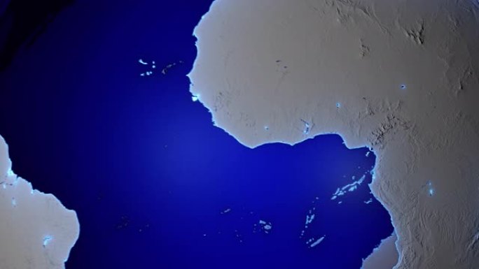 地球与刚果共和国边界透明