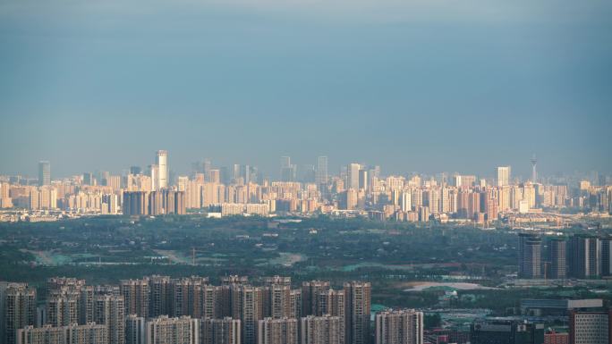 成都龙泉山城市日出