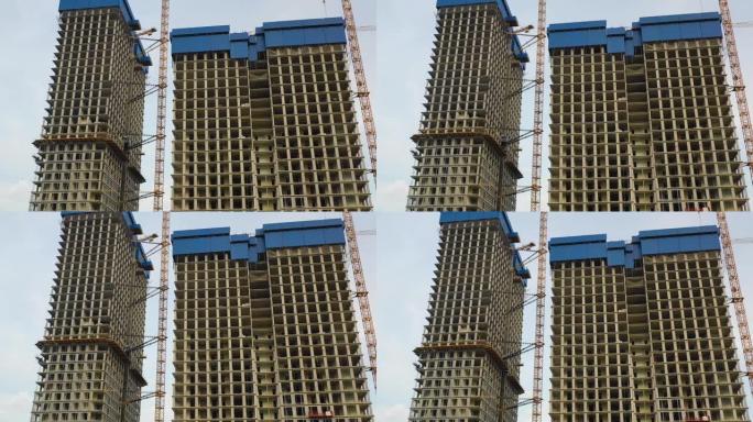 摩天大楼建筑的鸟瞰图