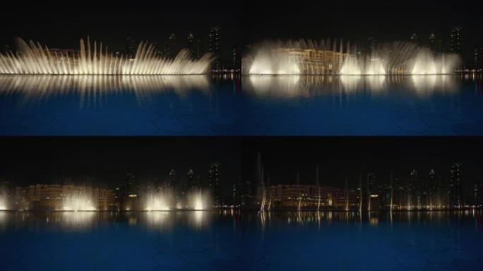 迪拜喷泉与夜间水上表演
