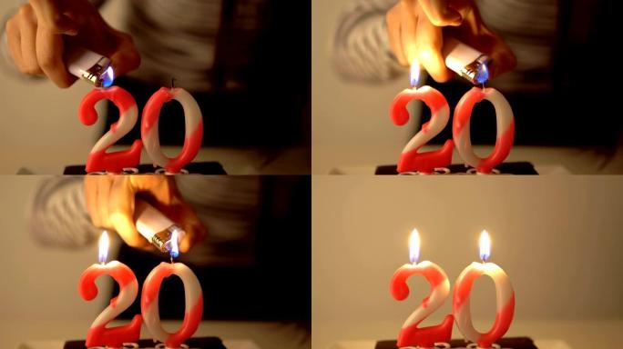 在蛋糕上放20个生日蜡烛，电影的dop