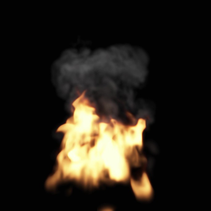 一堆篝火 带通道火堆 着火燃烧火视频下载