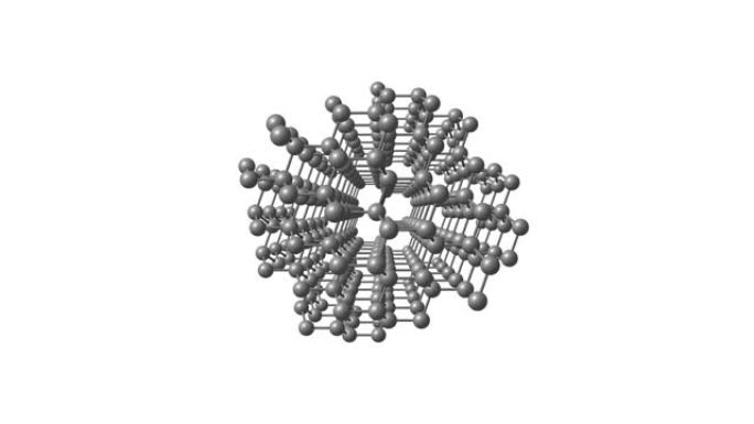 旋转钻石分子视频