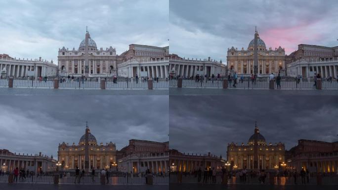 罗马圣彼得大教堂的延时