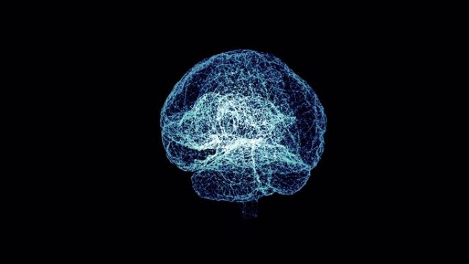 细胞与蓝色环的大脑结合