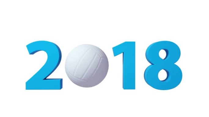 排球2018设计背景在白色背景