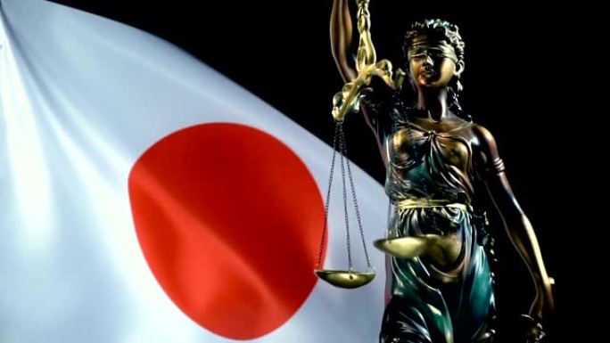 日本国旗正义雕像
