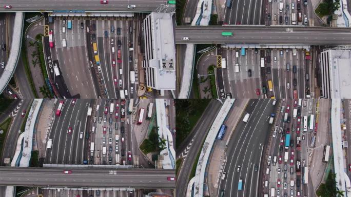 香港海底隧道俯视图