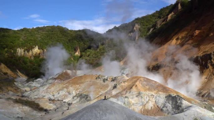 日本北海道著名登别温泉