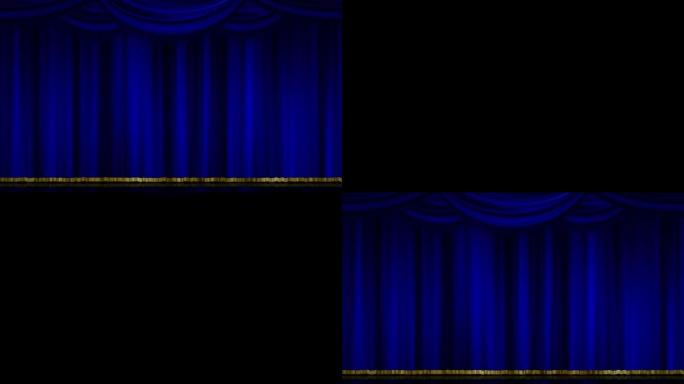 舞台窗帘变焦蓝色