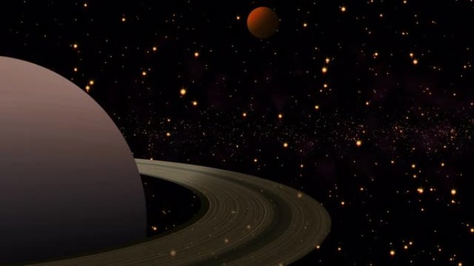 土星环在外层空间的未来轨道与多辉光星。