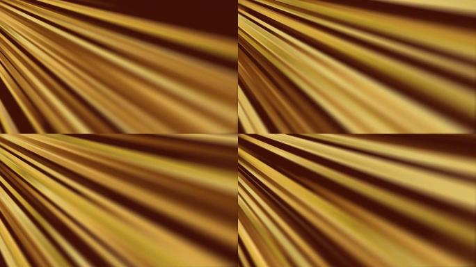 黄金股票视频中的抽象速度运动线 (可循环)