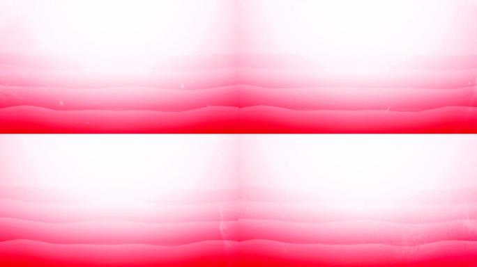红色的波浪，一个接一个的几何形状相互啮合，挥舞着无尽的运动4k背景视频，海洋，环境，技术，金融，波浪