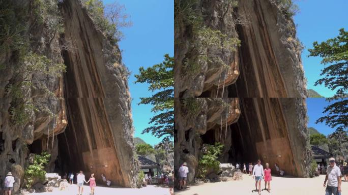 靠近泰国普吉岛的Tapu或詹姆斯·邦德岛的Khao Phing Kan mountain hill 