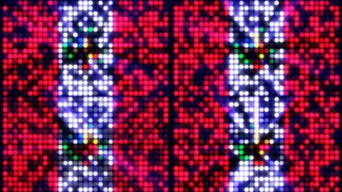 秘鲁国旗亮片或反射器背景4k结果