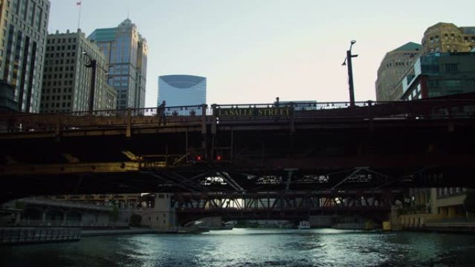 拉萨尔街大桥和芝加哥河