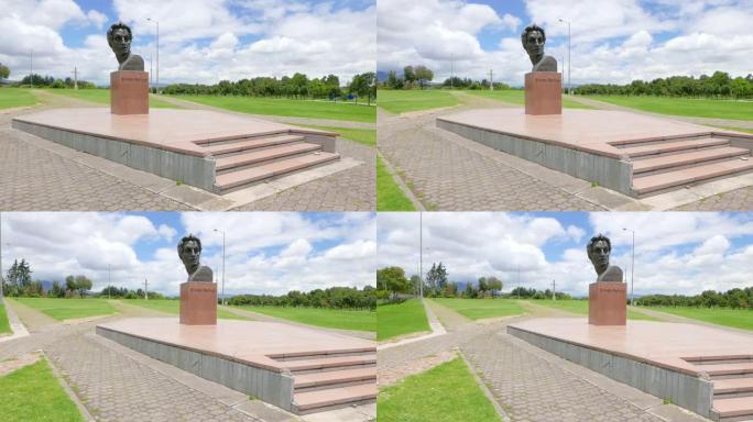 波哥大西蒙·玻利瓦尔纪念碑在pubblic公园