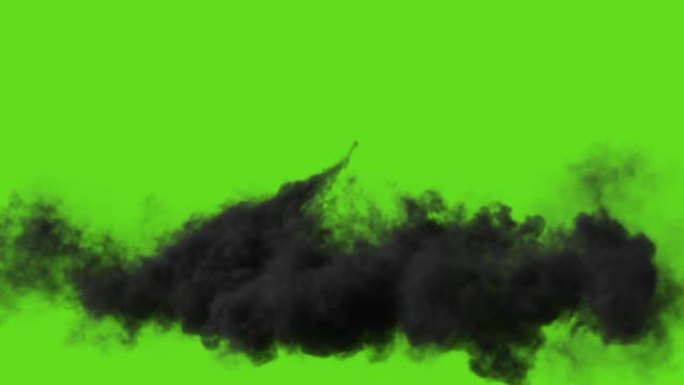 编辑绿色背景上的黑烟卷