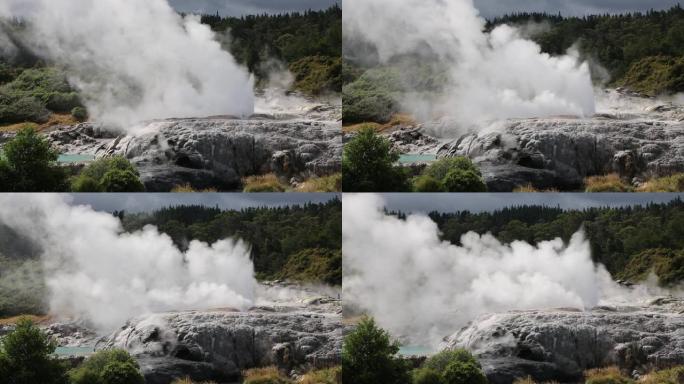 Pohutu和Te Tohu geyser