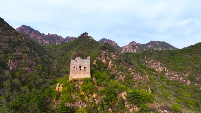 祖山长城4K实景航拍素材