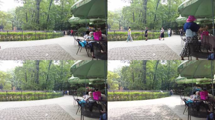 杭州动物园的游客人流