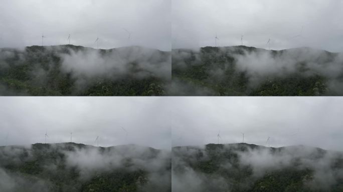 深山云雾缭绕   雨中航拍俯瞰大地山脉