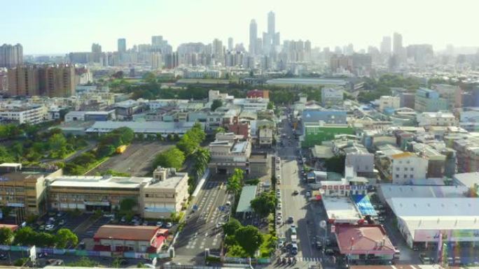 台湾高雄市的鸟瞰图
