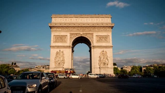 巴黎凯旋门的延时
