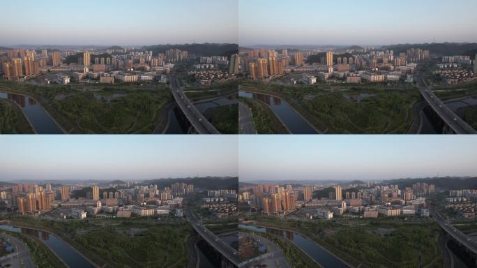 航拍蓬安县城丨4K丨原创实拍