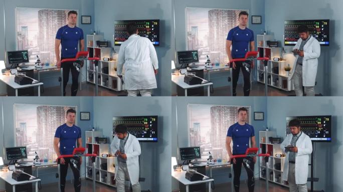 科学运动实验室: 医生来监测运动员的压力测试