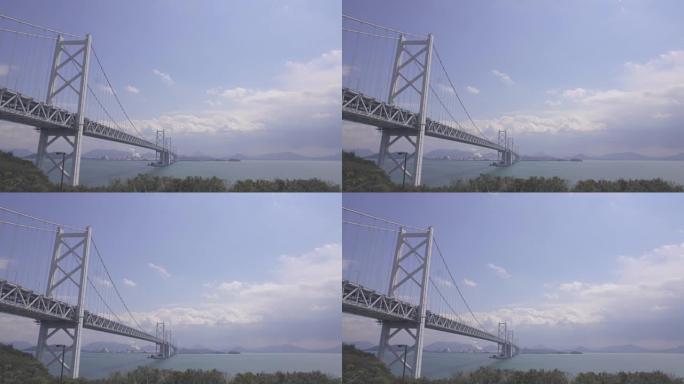濑户大桥和濑户内海晴天