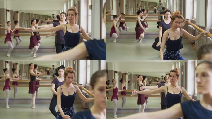 芭蕾舞演员致力于灵活性
