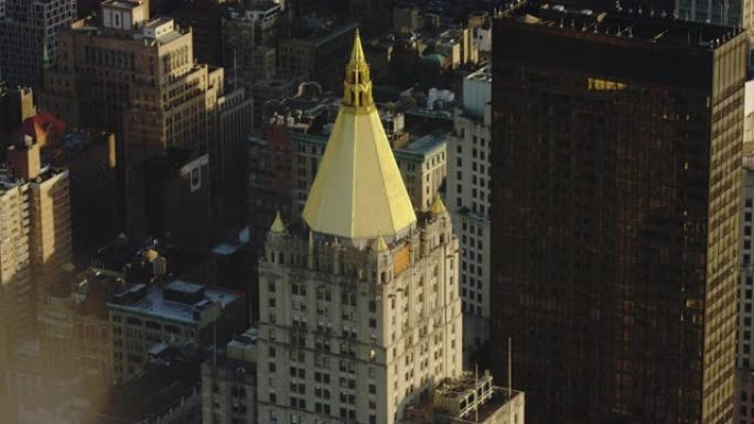 纽约生活大厦的高角度视图