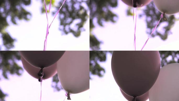 风中的充气球