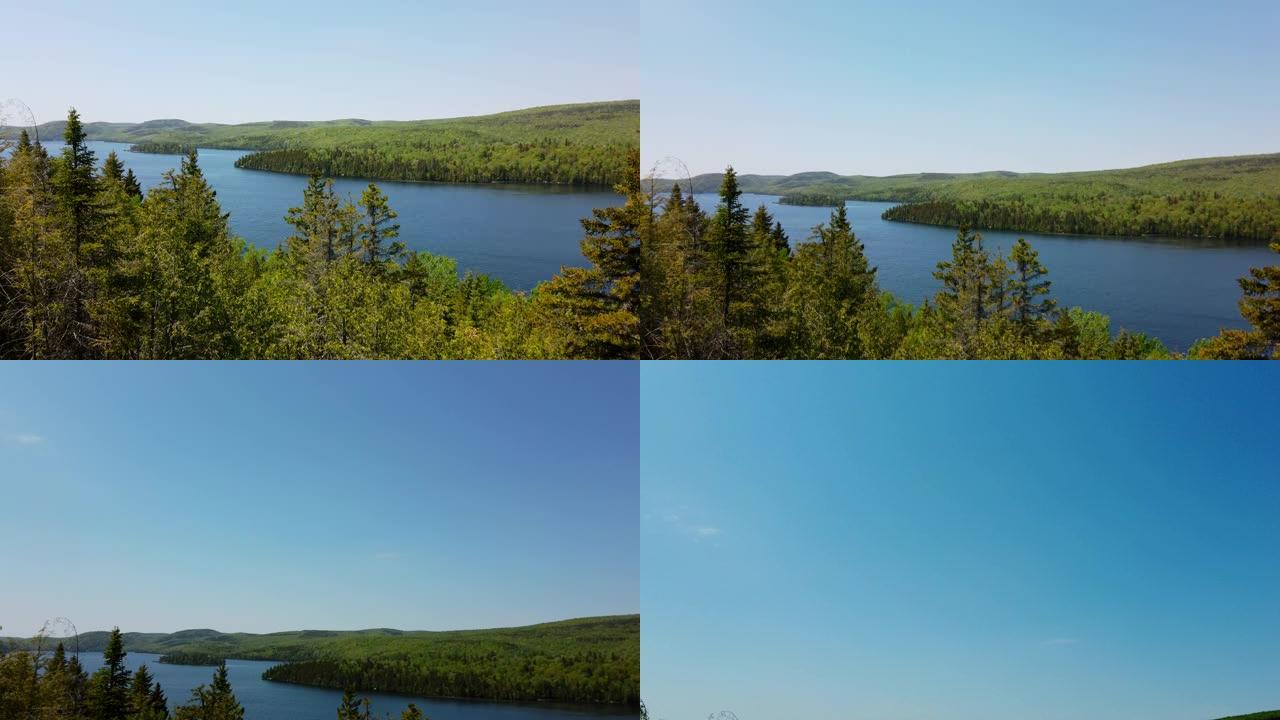 萨卡科米湖的4k视频。