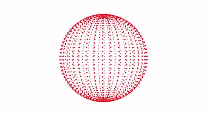 圆球点粒子设计。旋转点球，粒子。循环动画。