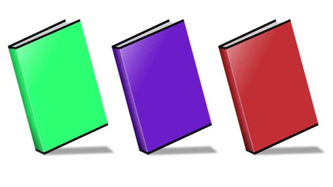 概念视频选择书的颜色。