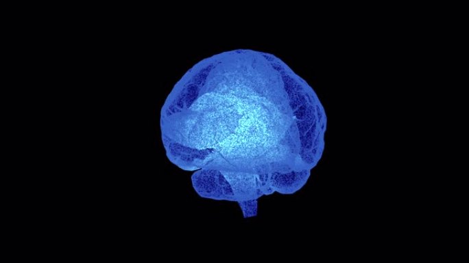 细胞与蓝色低聚的大脑结合