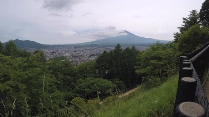 美丽的富士山延时