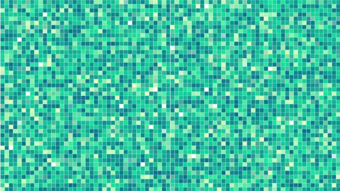 4K淡雅青色色块方块变化背景无缝循环