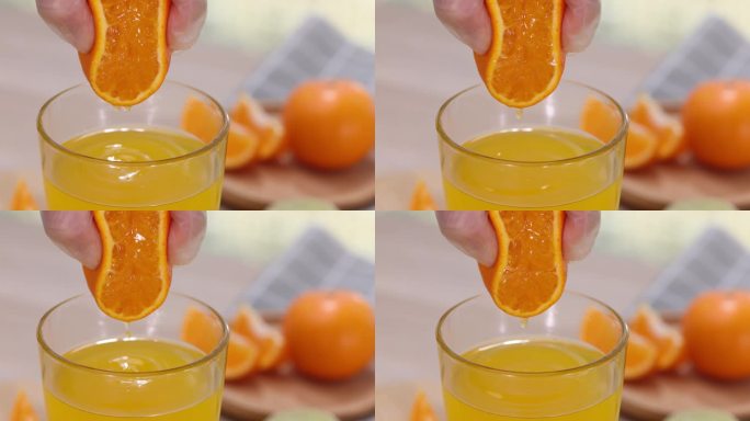 早餐 橙汁 鲜榨果汁
