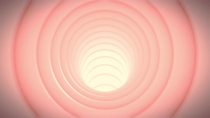 抽象环浅粉色隧道