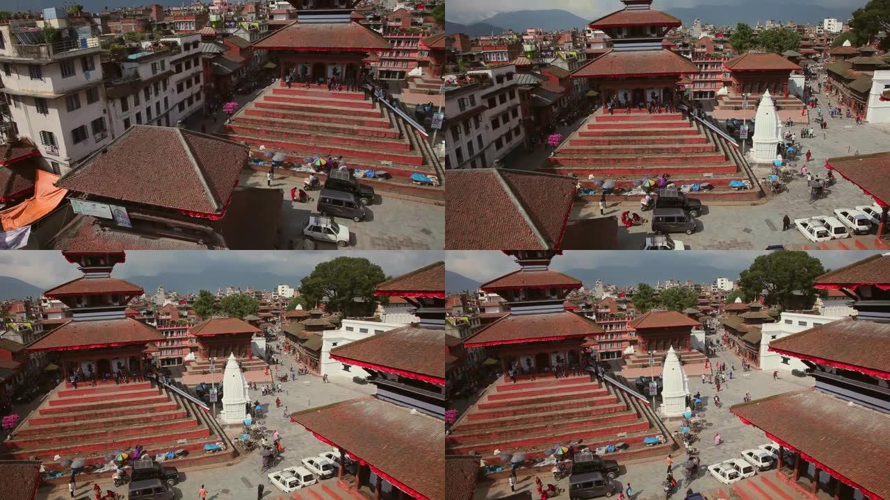 尼泊尔加德满都的杜巴广场。