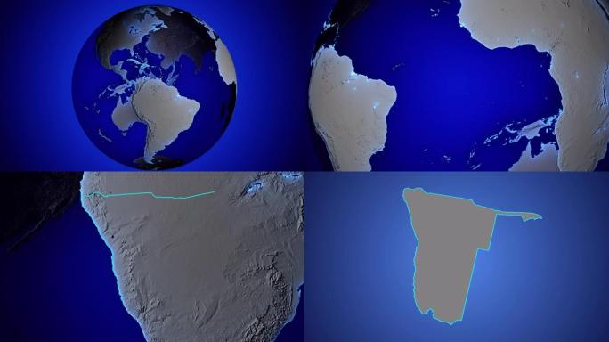 地球与纳米比亚边界透明