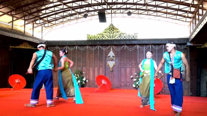 4k传统泰国舞蹈表演