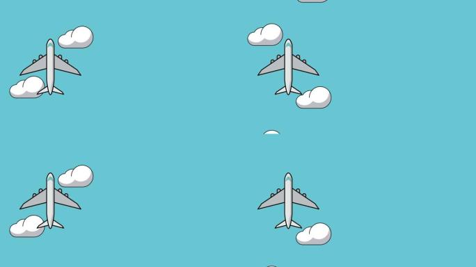 飞机和旅行高清动画