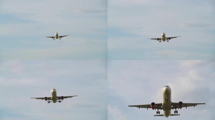 运送乘客降落在史基浦机场的商用飞机