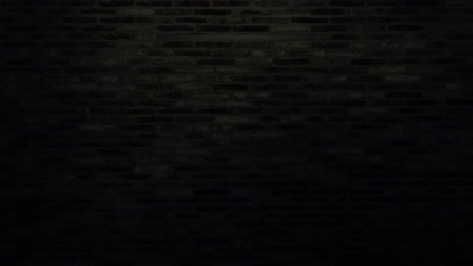 夜间砖墙上的摆动霓虹灯管灯霓虹灯开关关闭循环和无缝可用于背景。