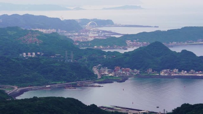 东海港口，台湾九份的景色